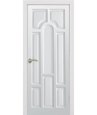Дверь с ПВХ покрытием Блюз ДГ (Мадлен Белый)