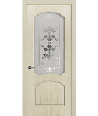 Дверь с ПВХ покрытием Натали ДО (Ясень)