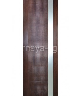 Дверь с ПВХ покрытием Палермо (Венге 3D)